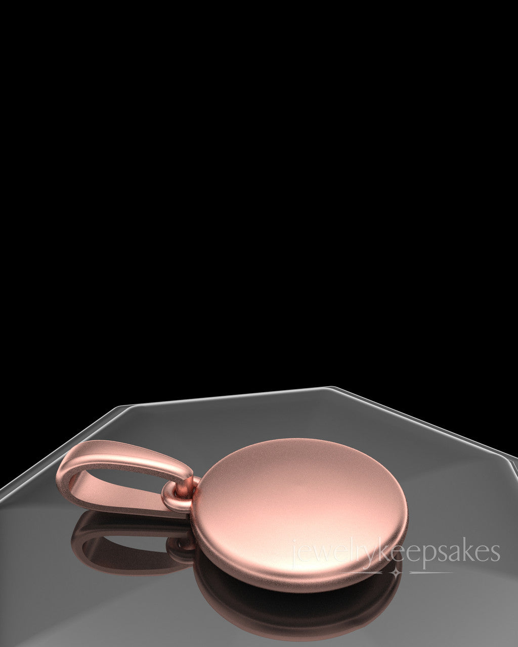 Rose Gold Plated Luna Permanently Sealed Waterproof Keepsake Jewelry