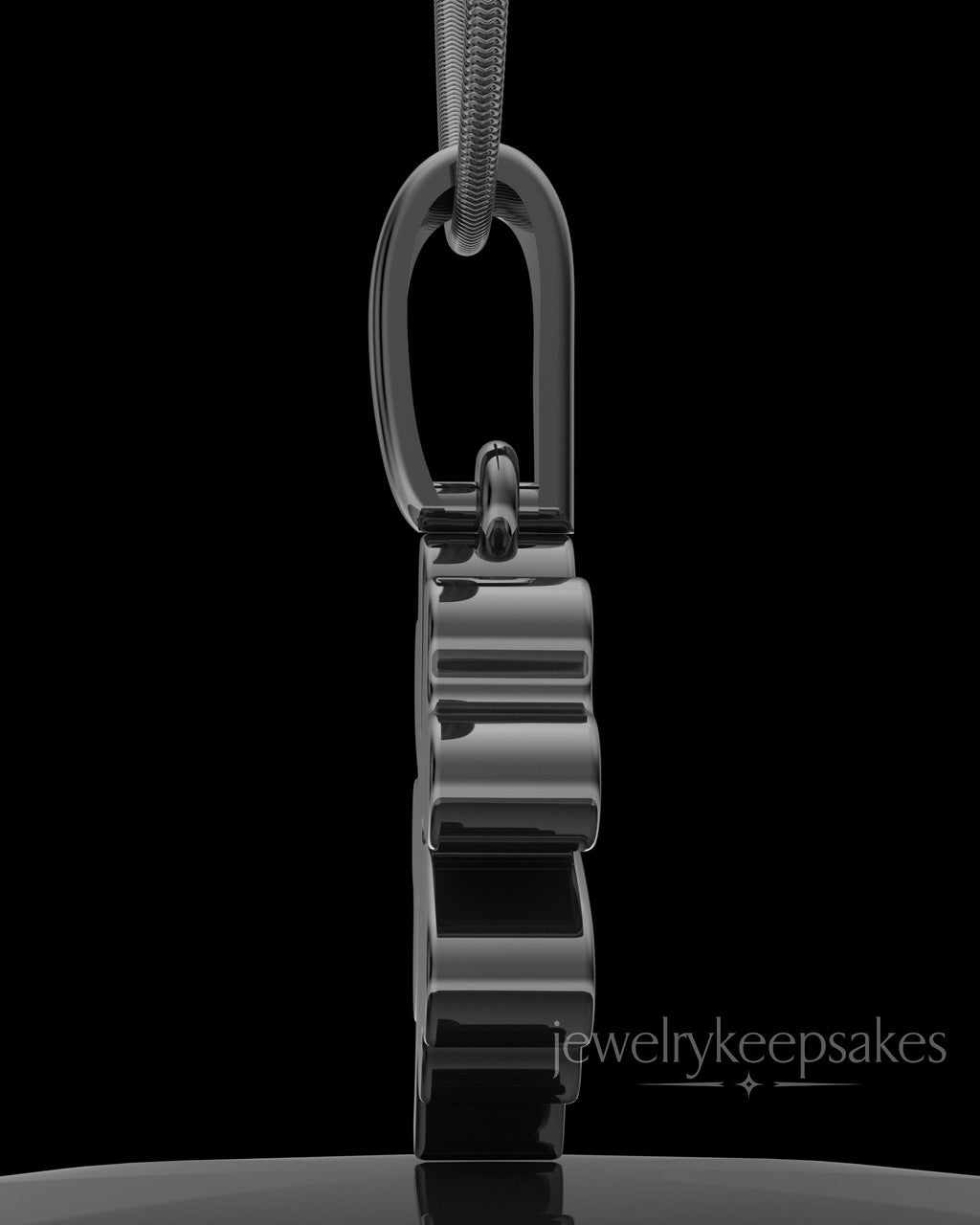 Black Plated My Lucky Clover Permanently Sealed Waterproof Keepsake Jewelry