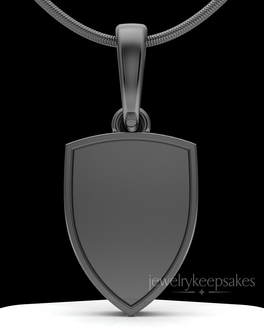Black Plated Remember Me Amulet Permanently Sealed Waterproof Keepsake Jewelry