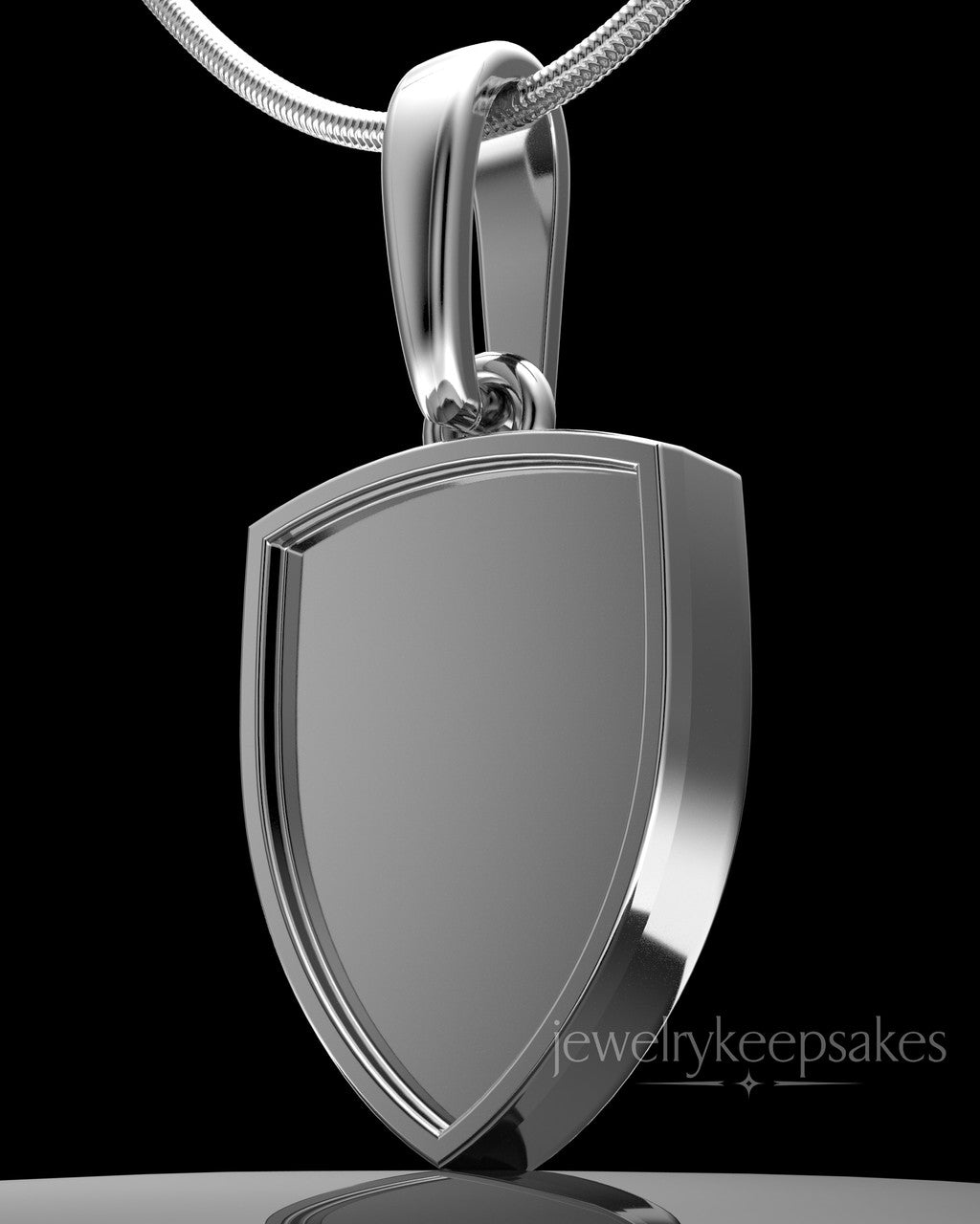 Solid 14k White Gold Remember Me Amulet Permanently Sealed Waterproof Keepsake Jewelry