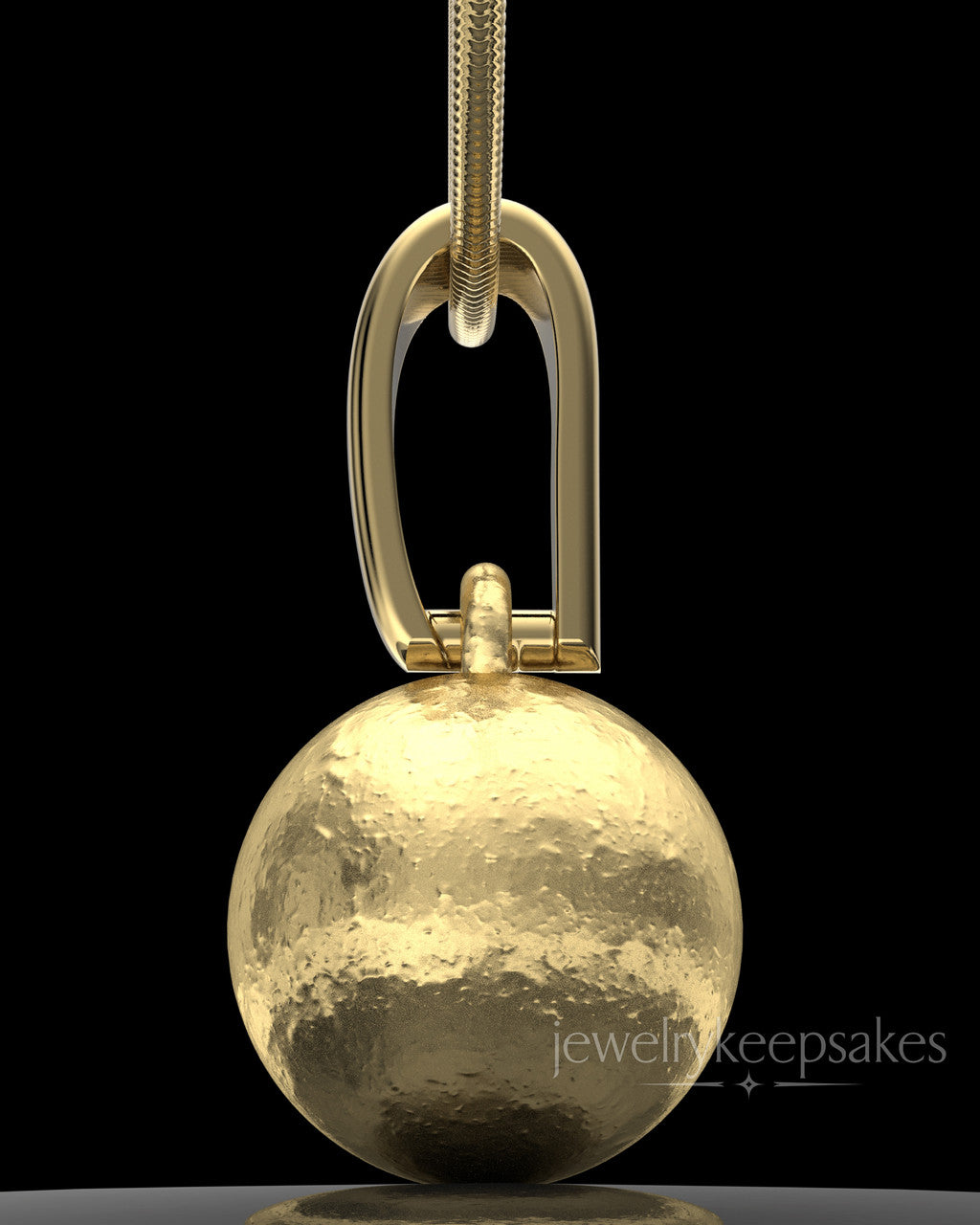 Gold Plated Spherical Permanently Sealed Waterproof Keepsake Jewelry