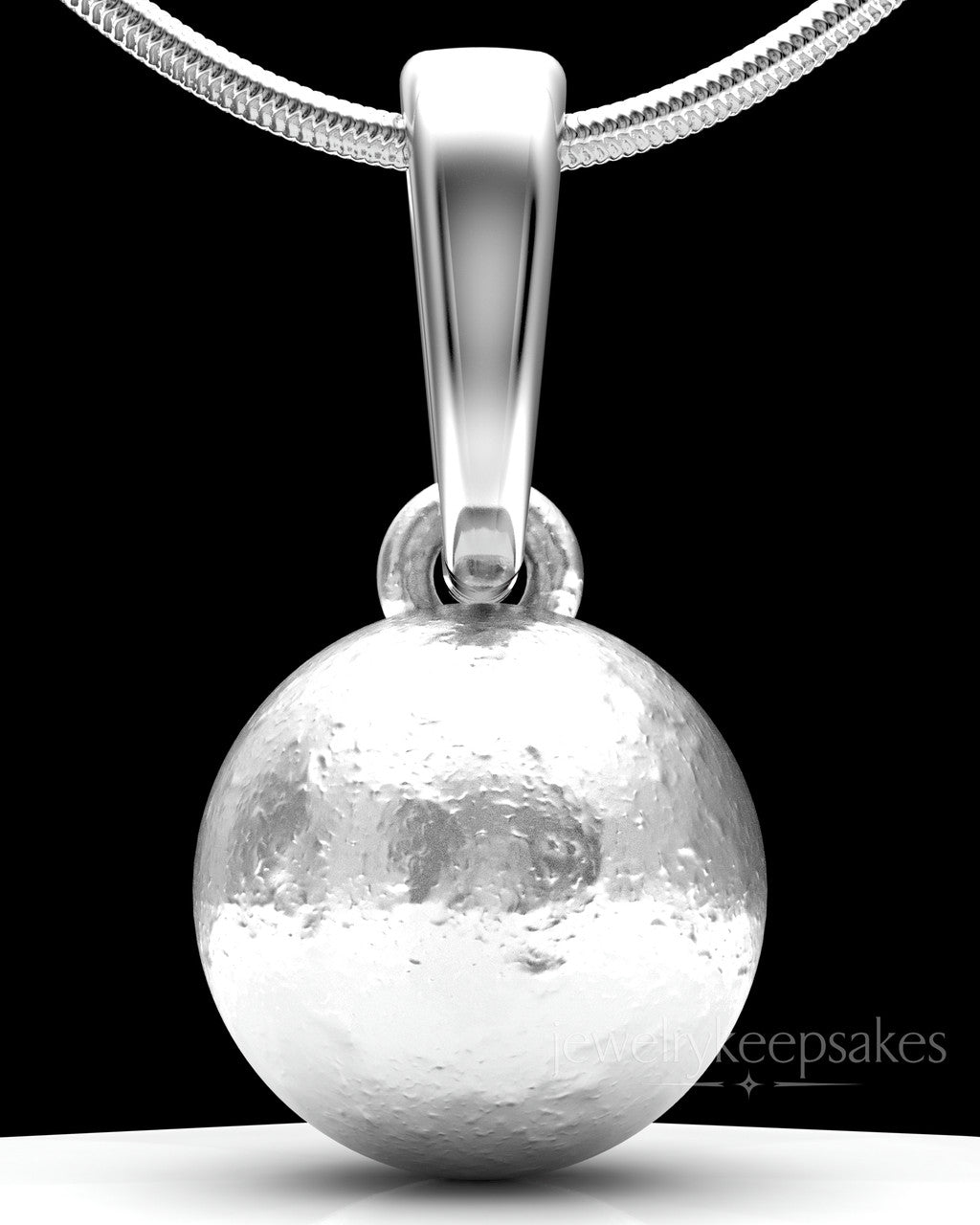Sterling Silver Spherical Permanently Sealed Waterproof Keepsake Jewelry