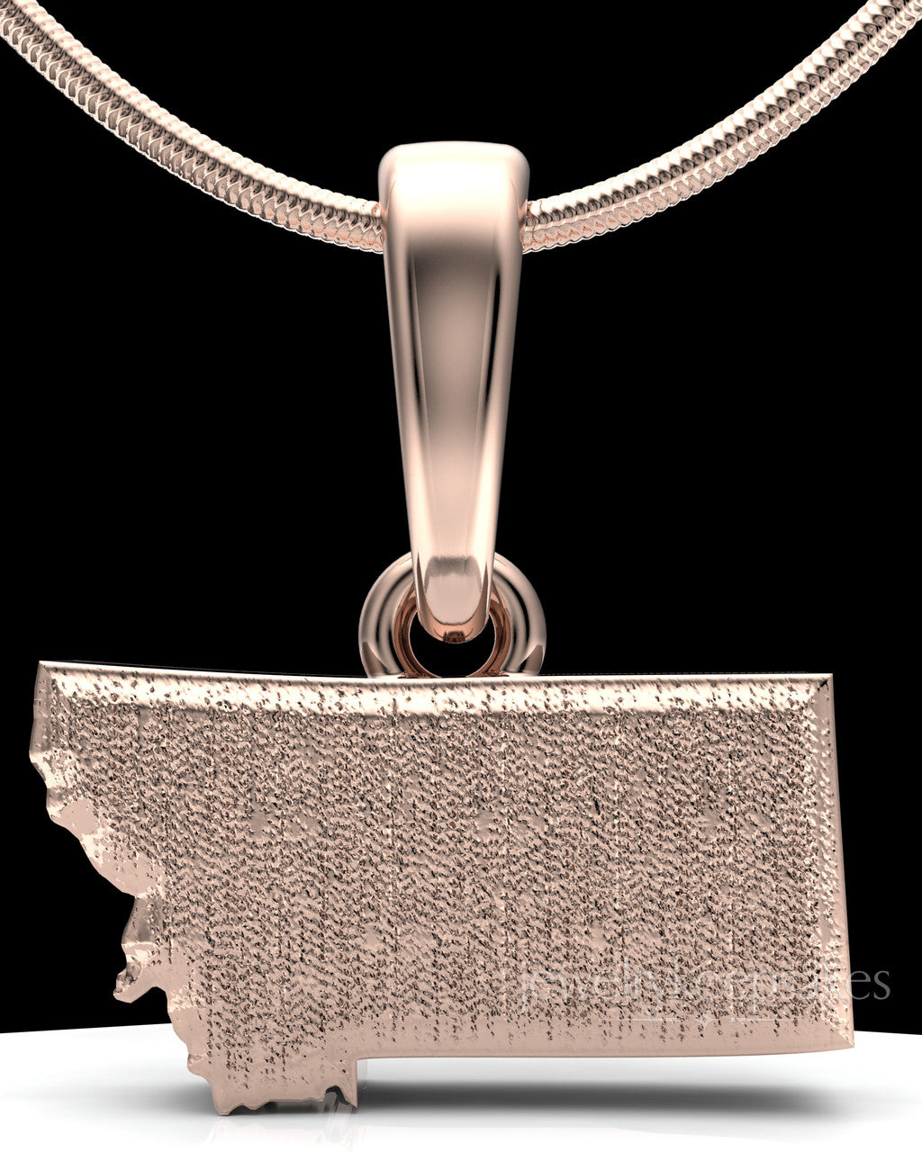 Rose Gold Plated Permanently Sealed State Waterproof Keepsake Jewelry