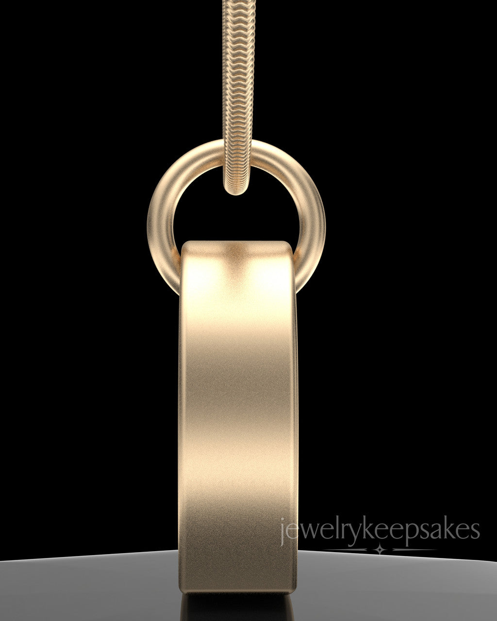 Solid 14k Gold Angled Heart Permanently Sealed Waterproof Keepsake Jewelry