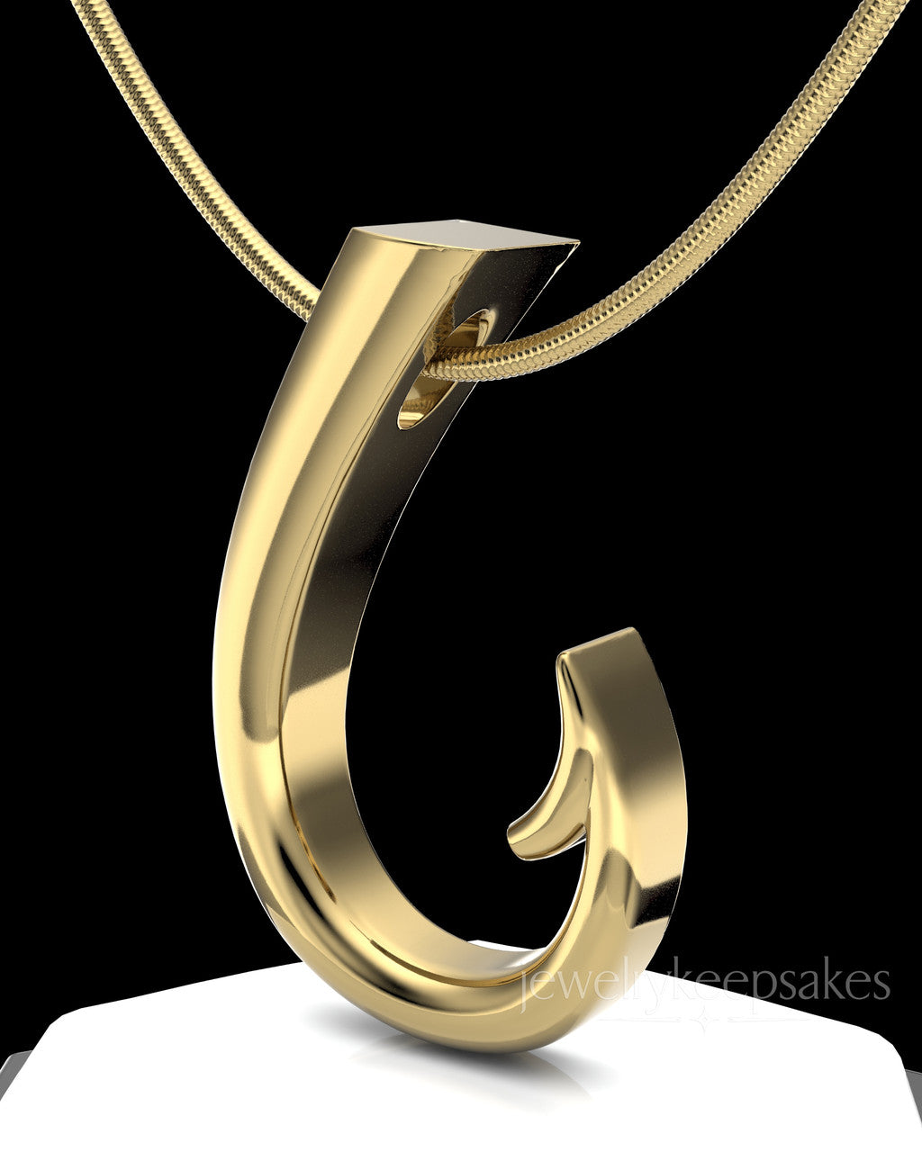 Gold Plated Hook Permanently Sealed Waterproof Cremation Pendant
