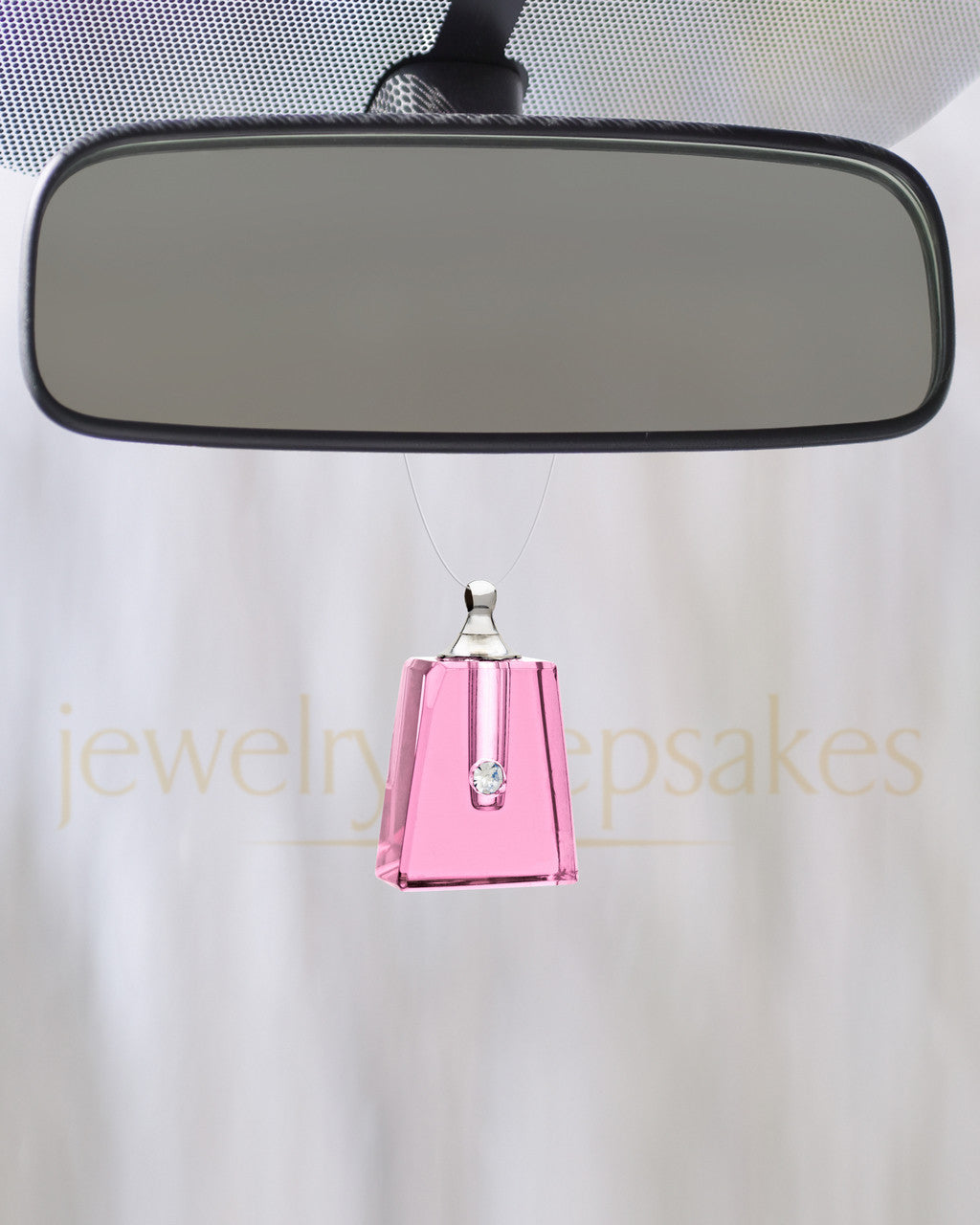 Blushing Reverence Glass Reflection Pendant