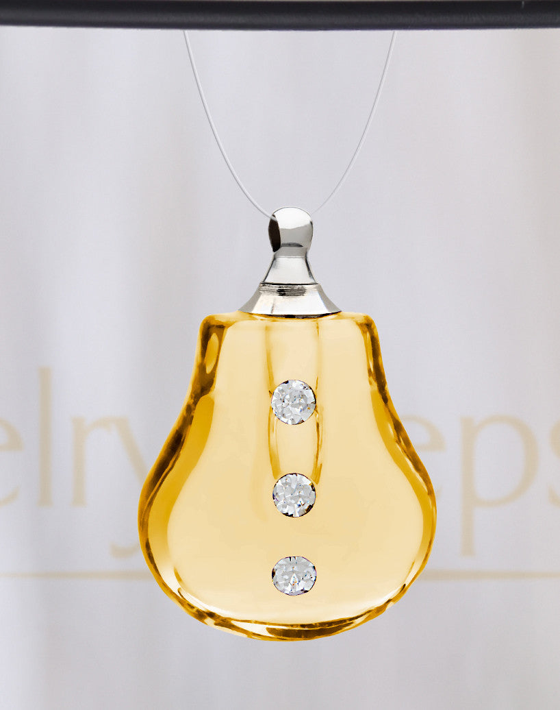 Yellow Sprinkle Glass Reflection Pendant