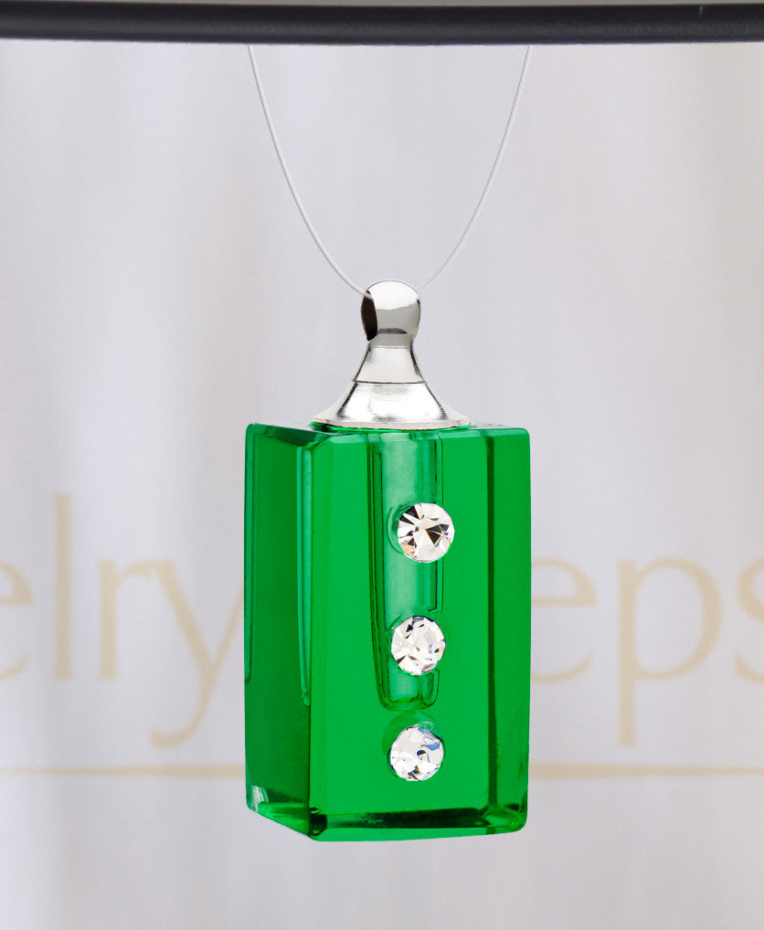 Green Dependable Glass Reflection Pendant