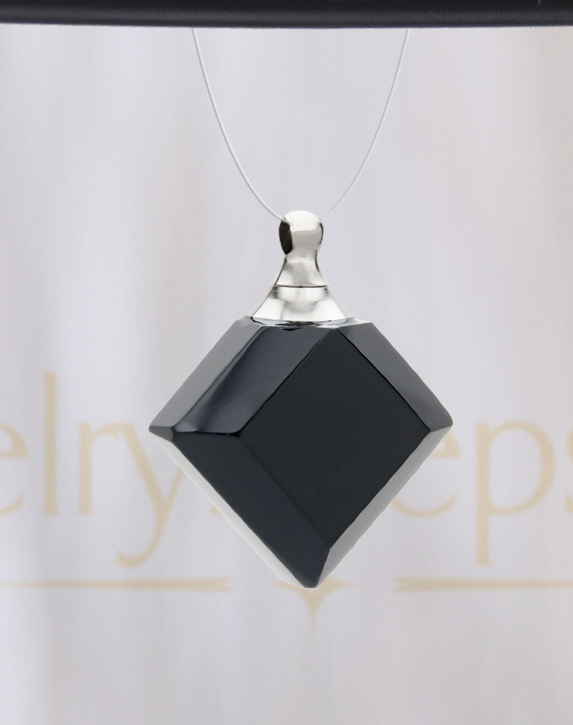 Nightfall Diamond Glass Reflection Pendant