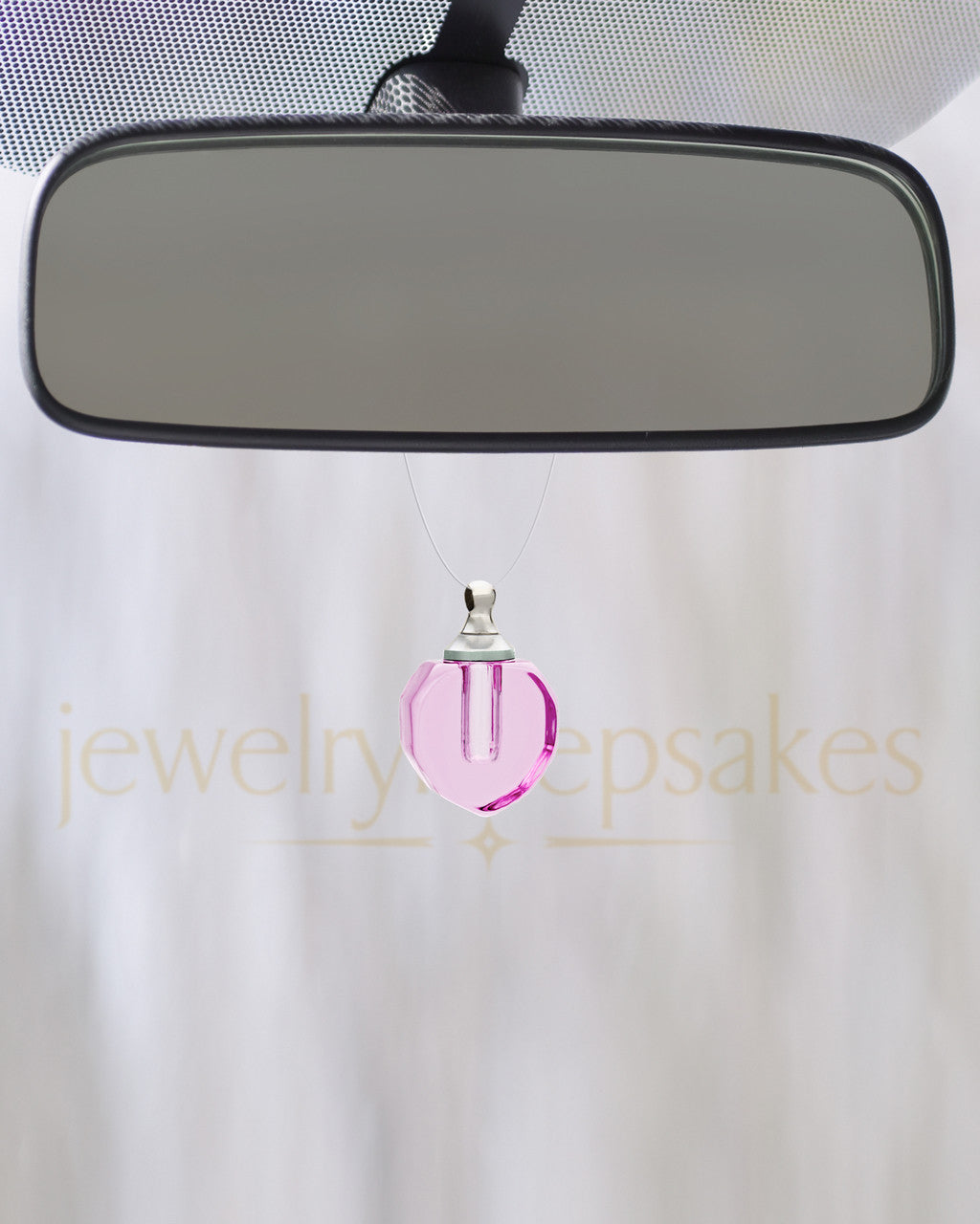 Pink Sheer Teardrop Glass Reflection Pendant