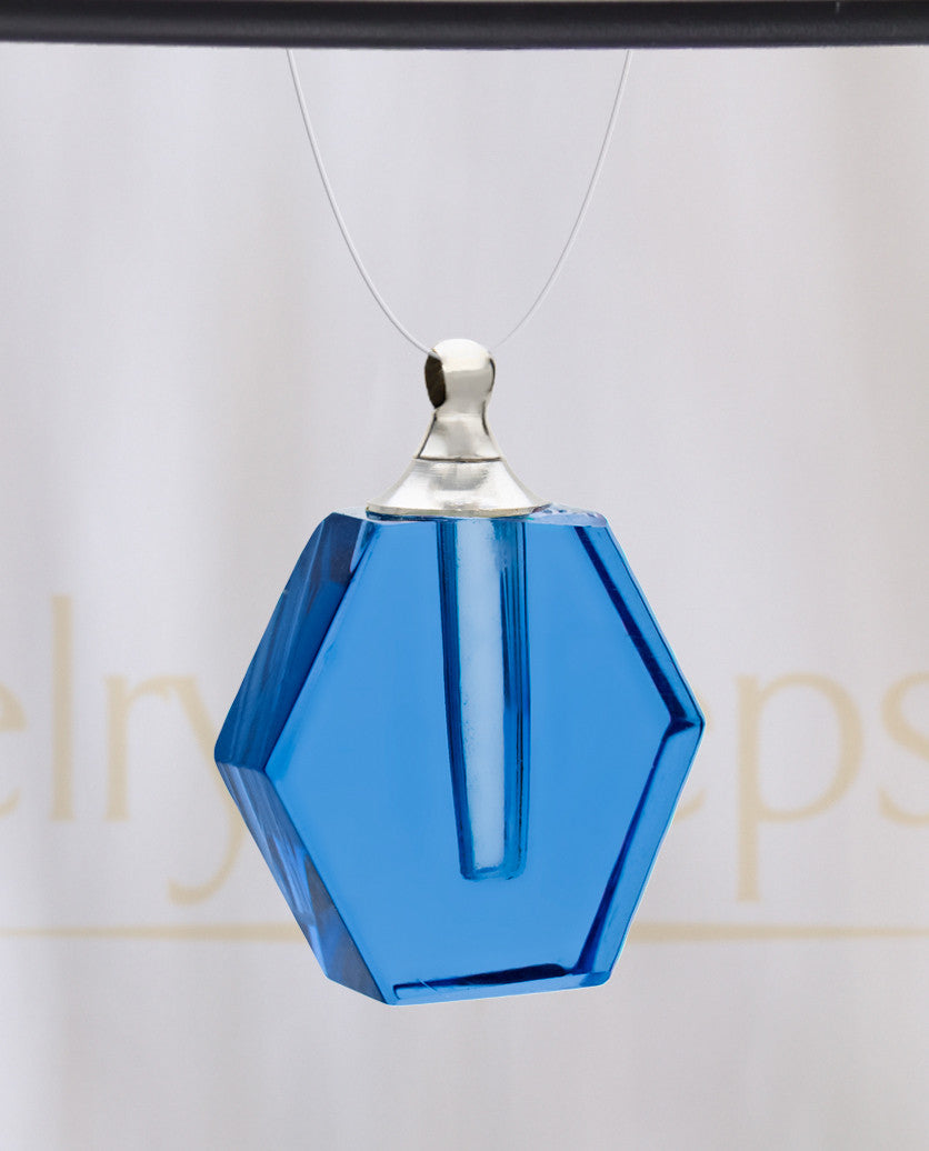 Blue Honesty Glass Reflection Pendant