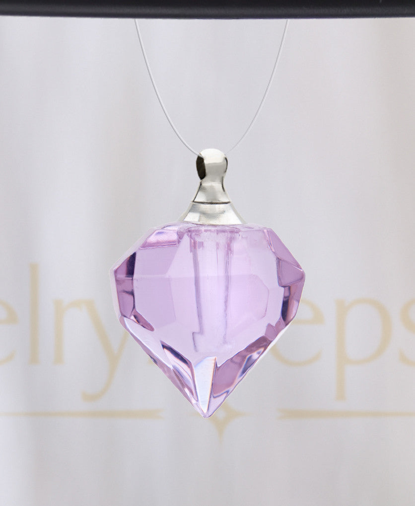 Violet Teardrop Glass Reflection Pendant