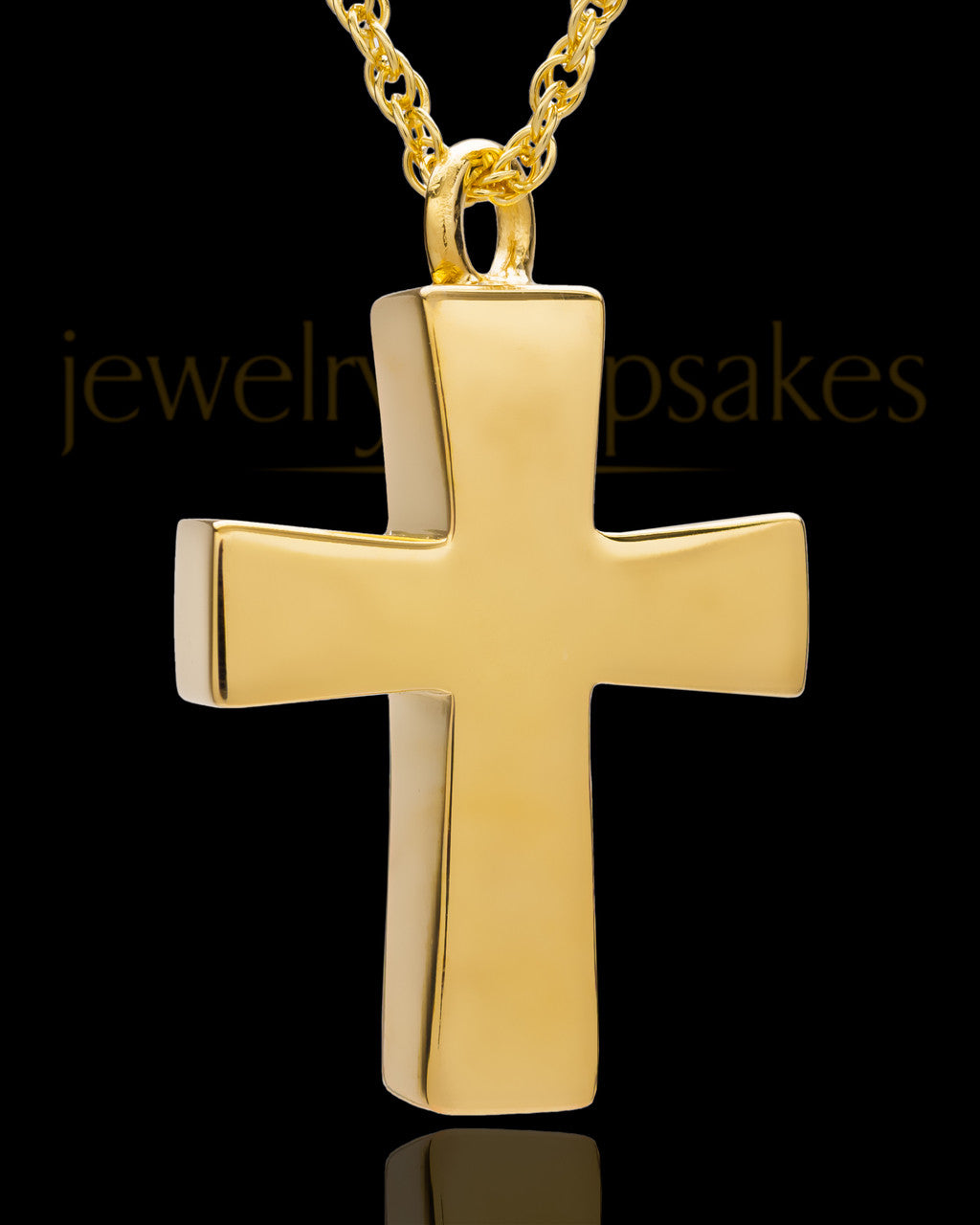 Memorial Locket Gold Vermeil Parchment Cross Keepsake