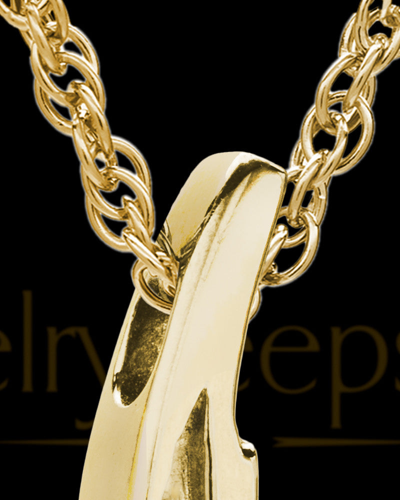 Remembrance Jewelry Cubic Zirconia Filled Gold Plated Leaf