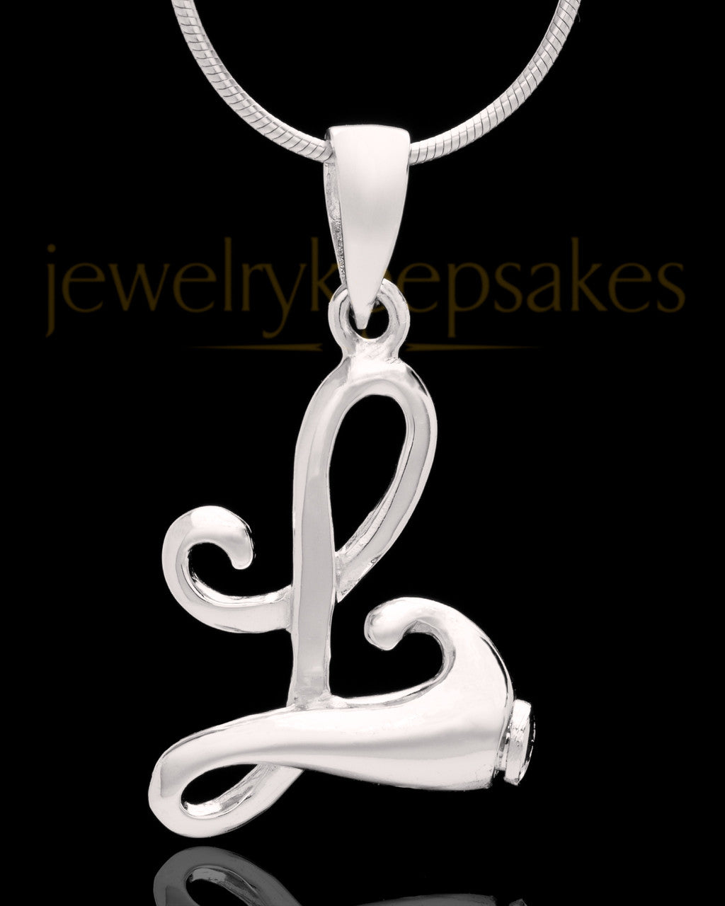 Sterling Silver "L" Keepsake Jewelry