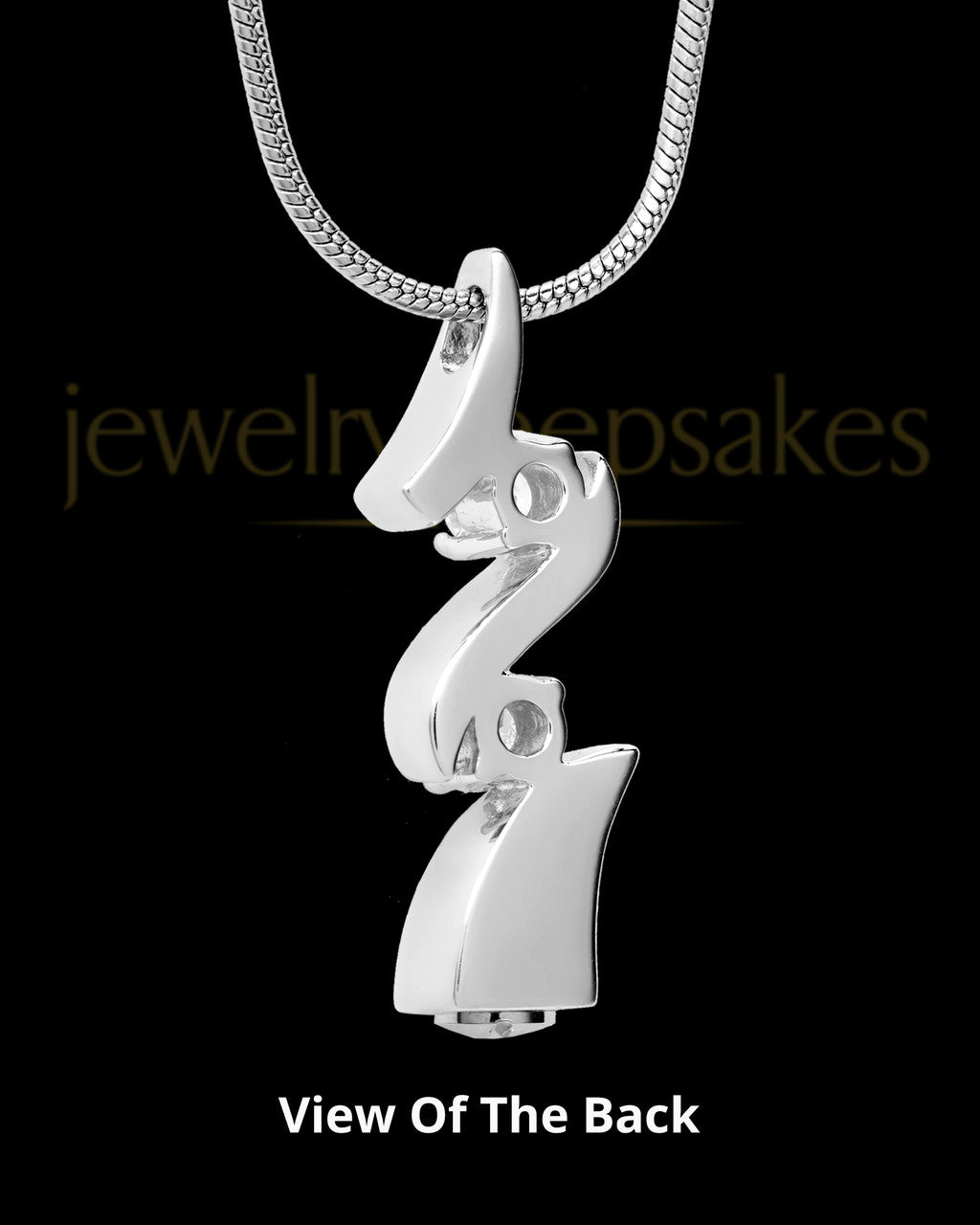 Sterling Silver Endless Love Cremation Urn Pendant