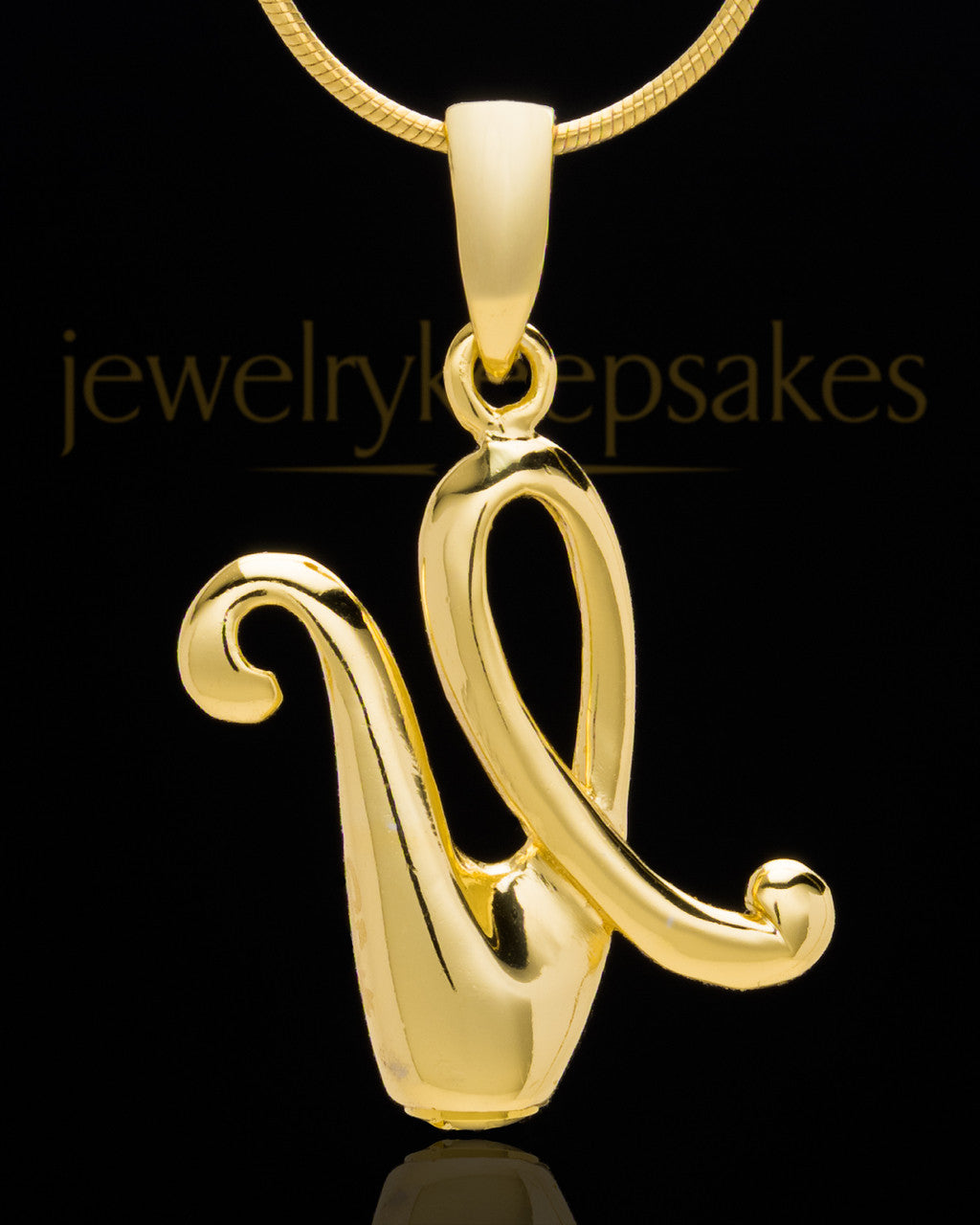 Gold Plated "U" Keepsake Jewelry