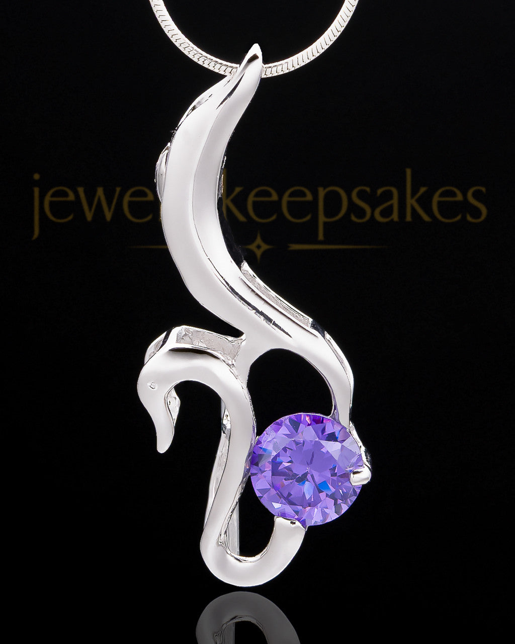 Sterling Silver Awakening Cremation Urn Pendant