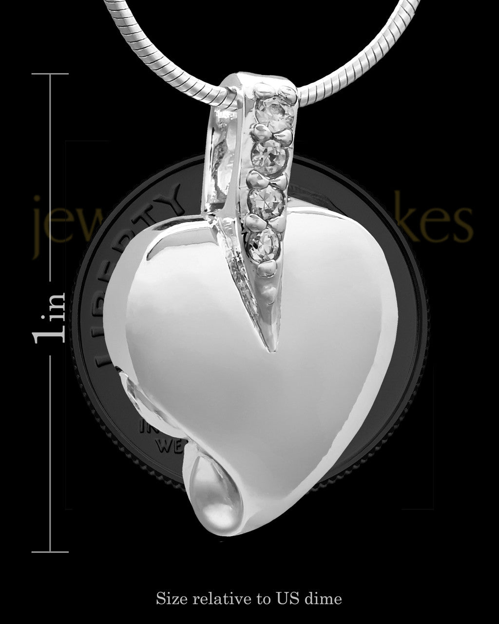 Sterling Silver Weeping Heart Keepsake Jewelry