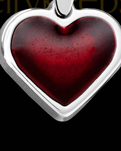 Blazing Heart Silver Ash Jewelry