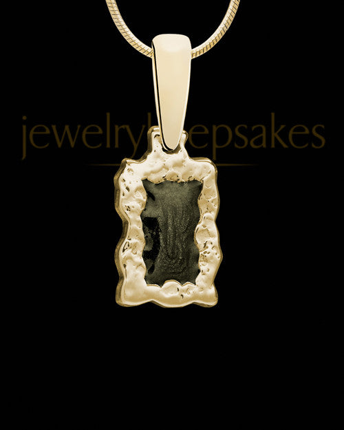 Solid 14K Gold Riverbed Ash Jewelry