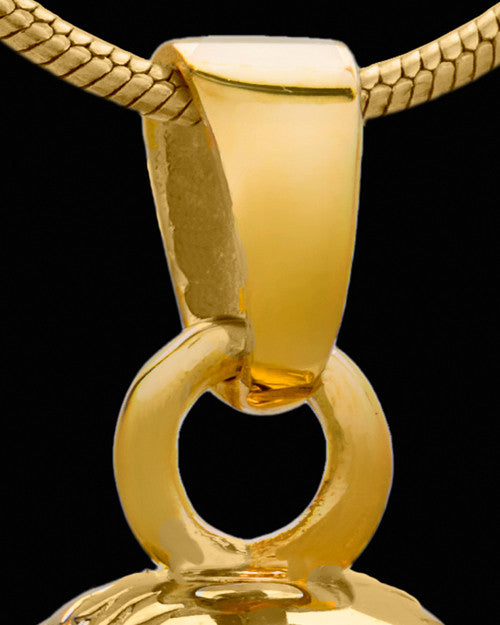 Baseball Urn Pendant in 14 Karat Yellow Gold