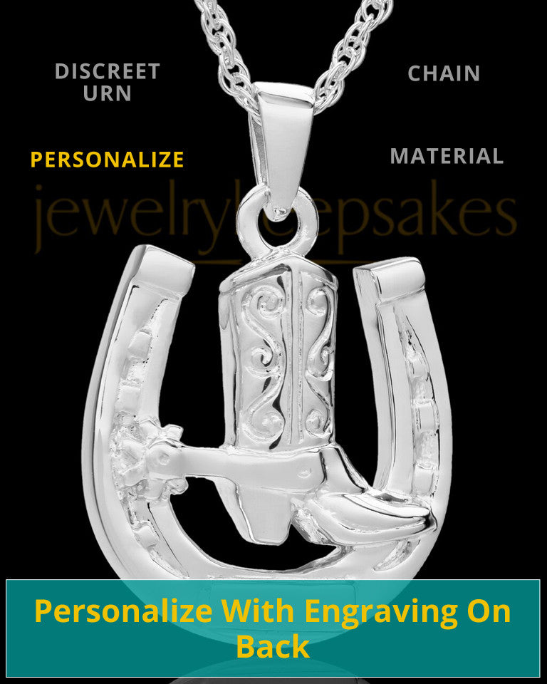 Memorial Pendant Sterling Silver Giddy Up