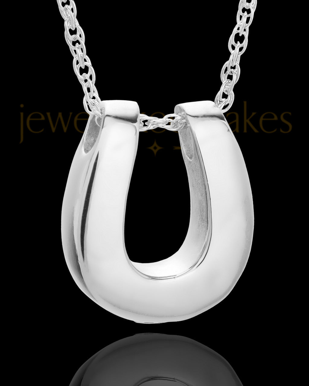 Cremains Locket 14K White Gold Lucky Keepsake