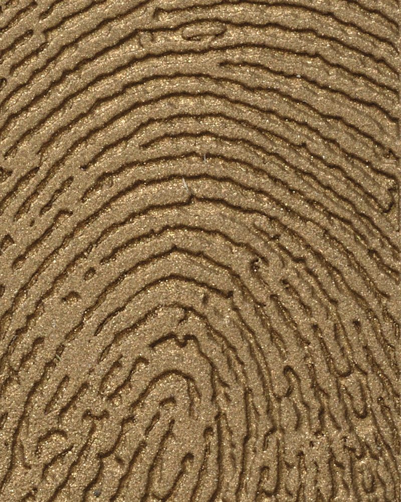 Bronze Finish Thumbprint Rectangle Pendant