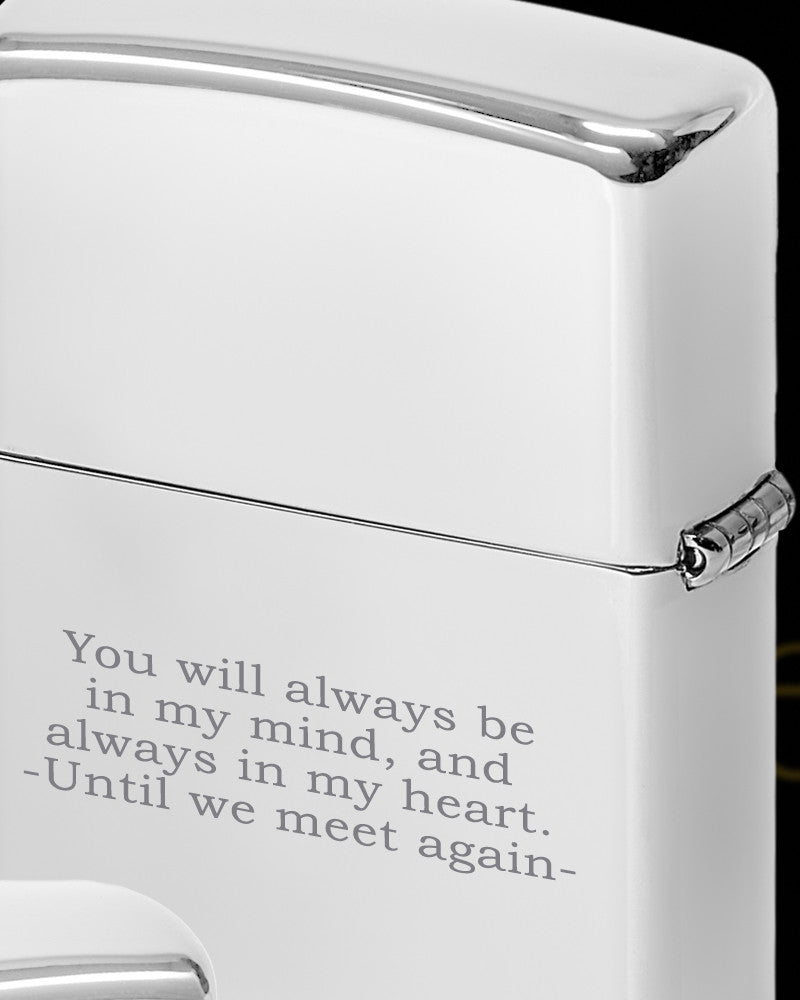 Lighter with Thumbprint and Name