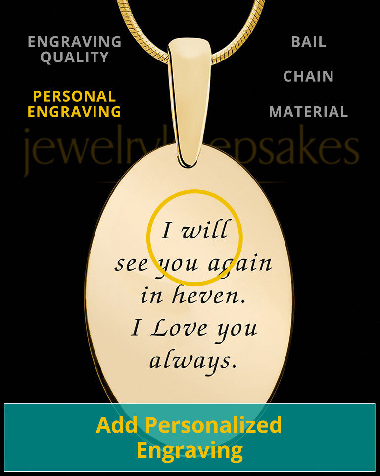 Gold Plated over Sterling Heartfelt Oval Heart Thumbprint Pendant