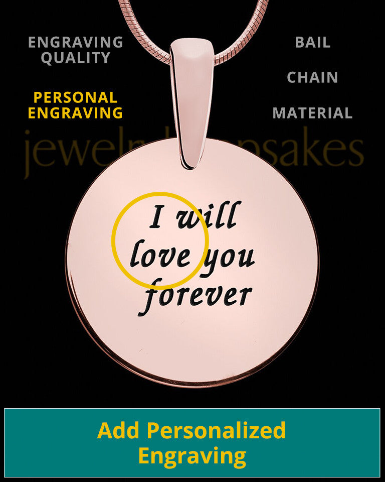 Rounded Rose Gold Plated Sterling Thumbprint Pendant