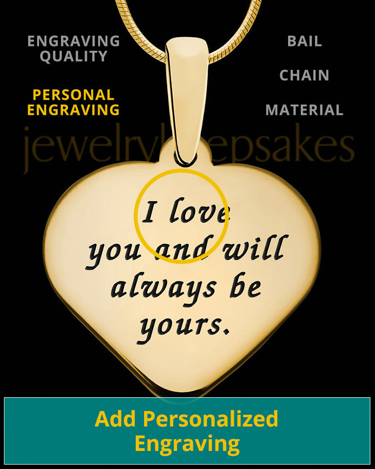 Gold Plated Sterling Colored Heart Thumbprint Pendant
