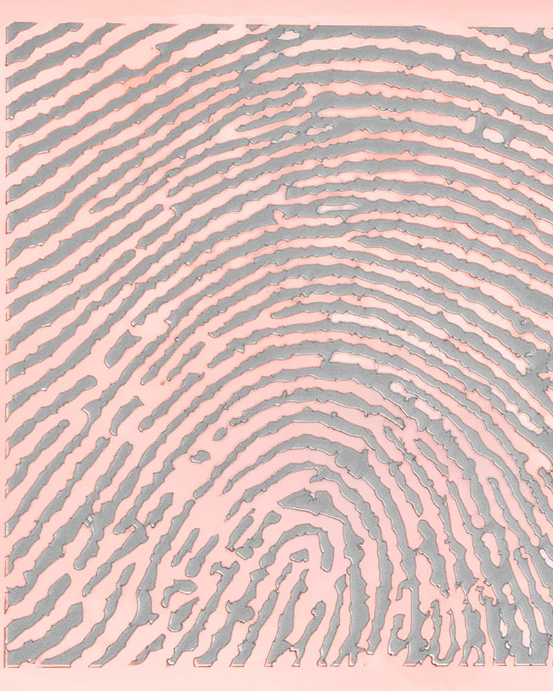 Rose Gold Plated Stainless Whispering Thoughts Thumbprint Pendant
