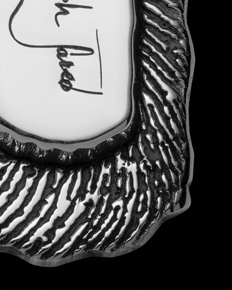 Sterling Silver Small Signature Dog Tag Thumbprint Pendant