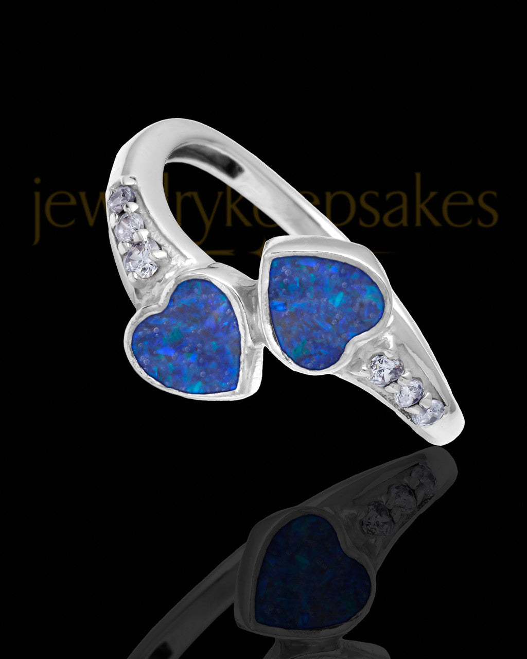 Ladies Isadora Ocean Tide Opal Silver Ash Ring