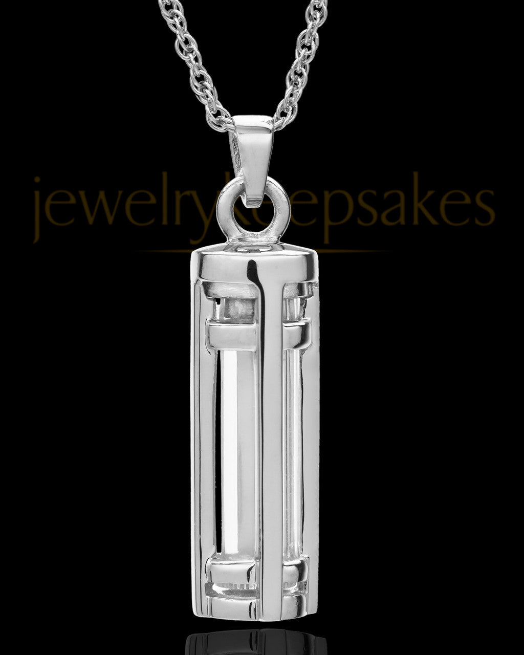 Sterling Silver Hold Me Close Cylinder Keepsake