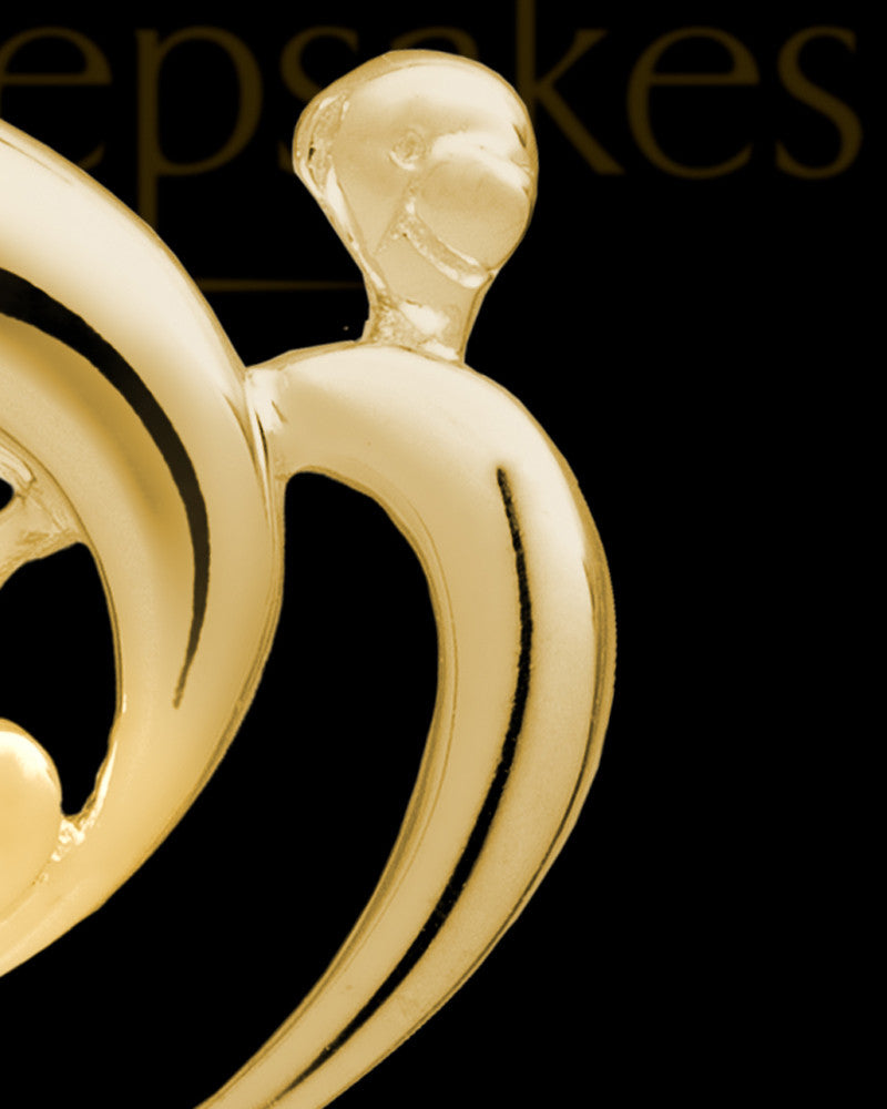 Cremation Keepsake 14K Gold Heartfelt Keepsake