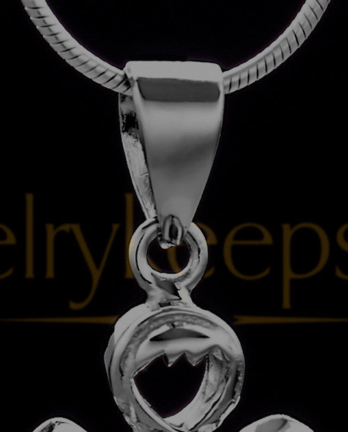 Black Heavenly Attendant Cremation Urn Pendant