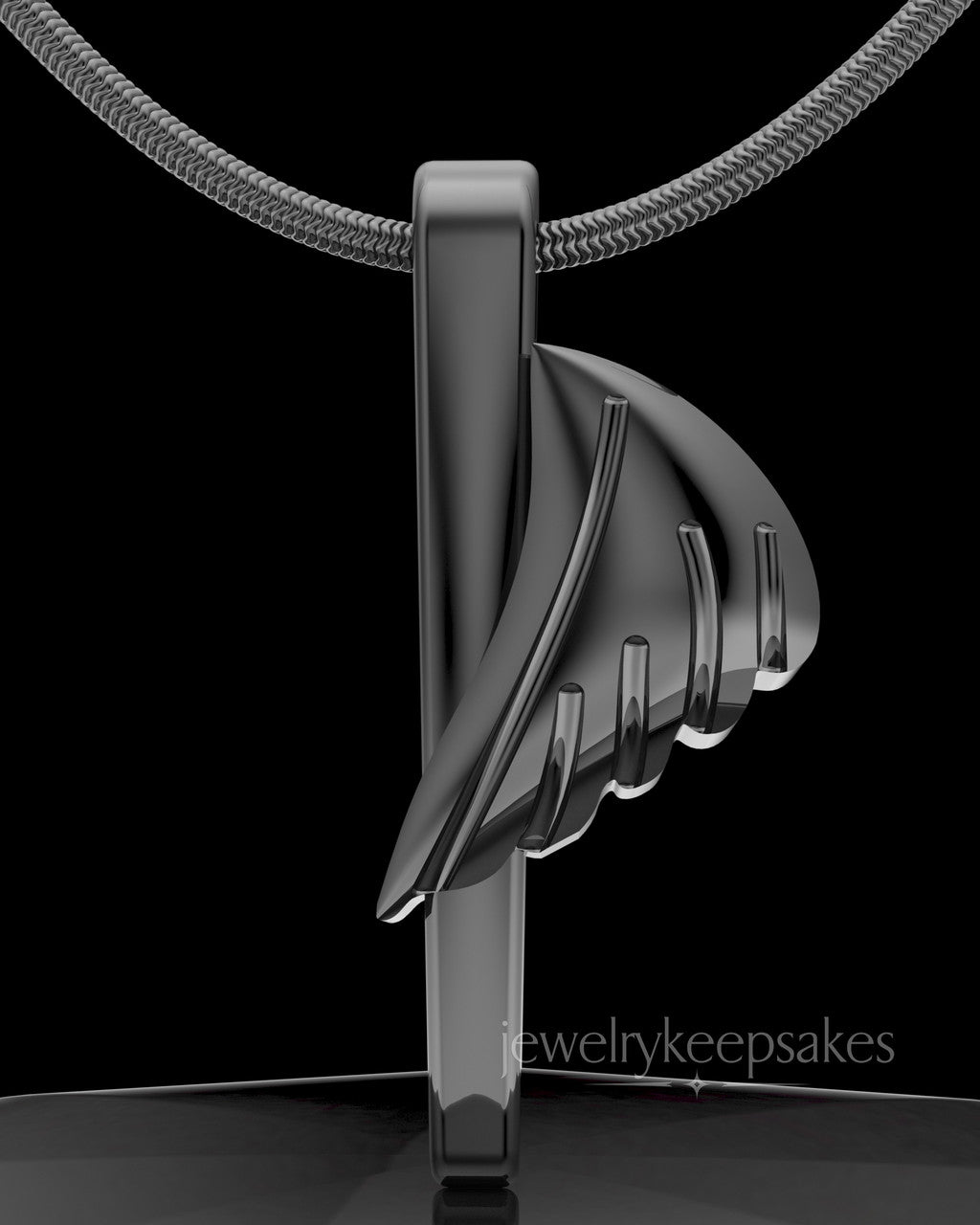 Black Grace Permanently Sealed Waterproof Cremation Pendant