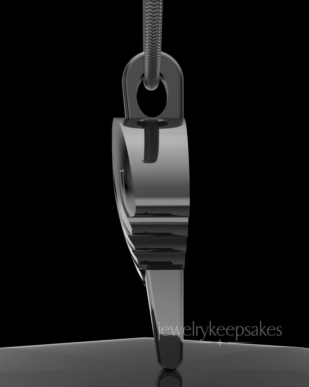 Black Grace Permanently Sealed Waterproof Cremation Pendant