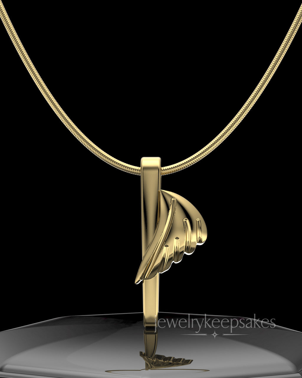Grace Cremation Permanently Sealed Waterproof Pendant Gold Plated