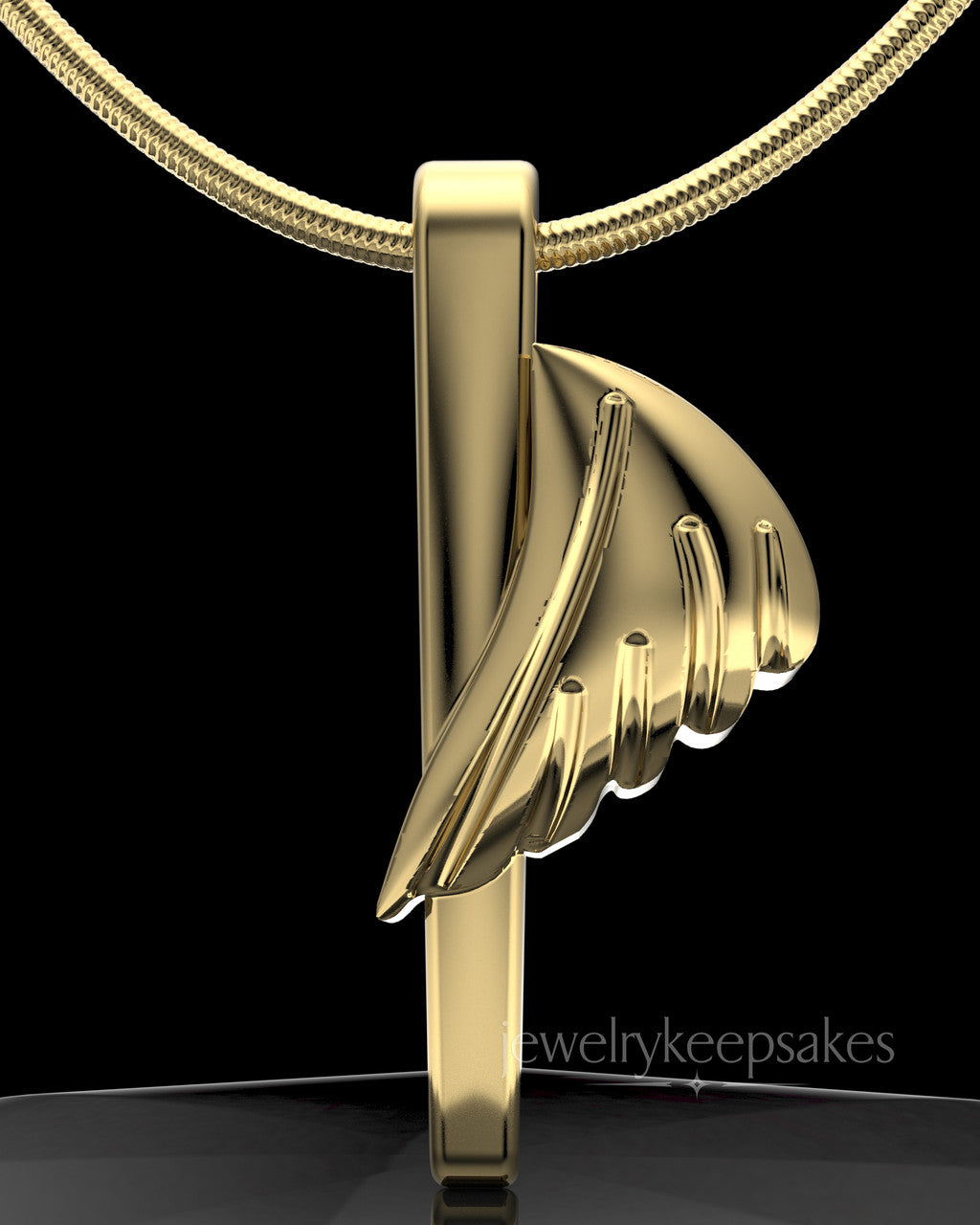 Grace Cremation Permanently Sealed Waterproof Pendant Gold Plated