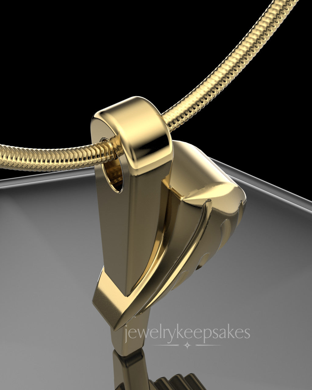 Grace Cremation Permanently Sealed Waterproof Pendant Gold Plated