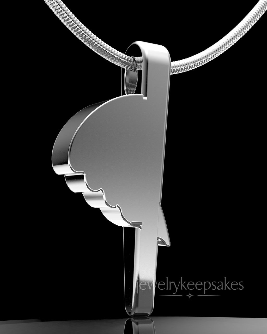 Sterling Silver Grace Permanently Sealed Waterproof Cremation Pendant