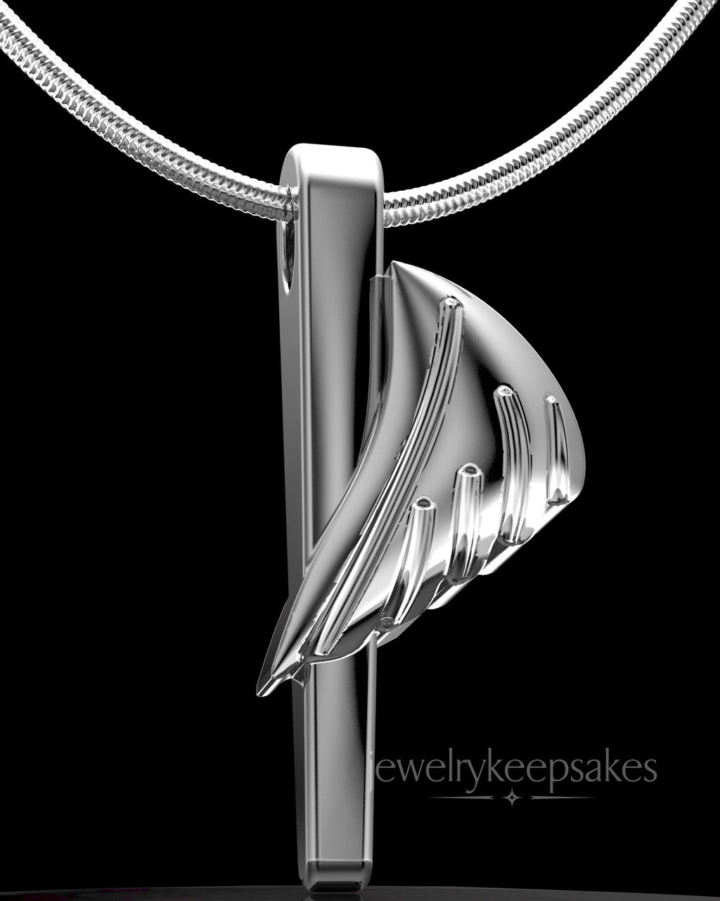 Sterling Silver Grace Permanently Sealed Waterproof Cremation Pendant