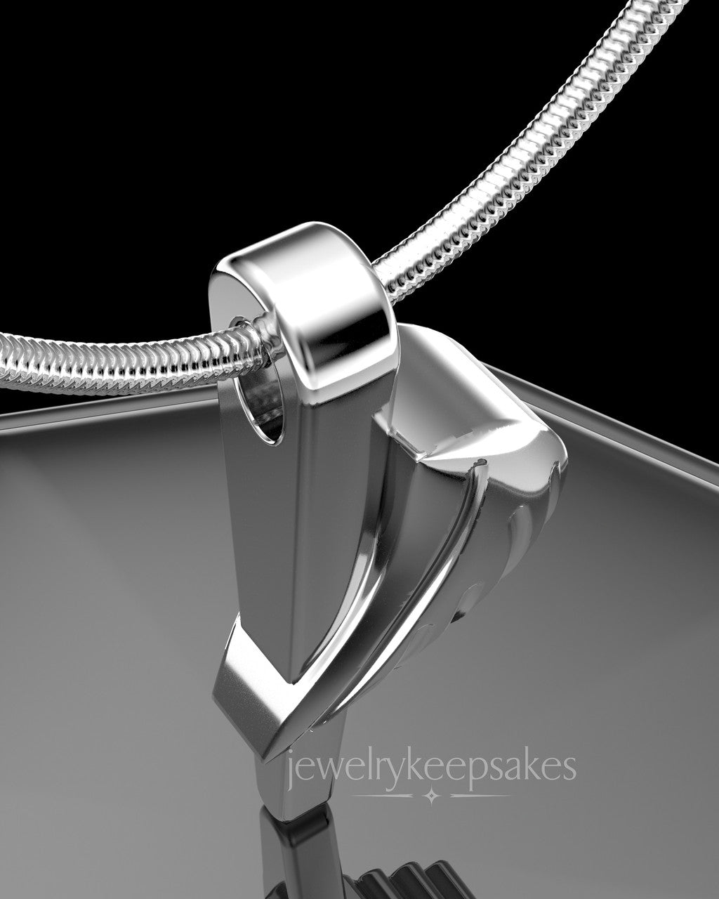 Sterling Silver Grace Permanently Sealed Waterproof Cremation Pendant