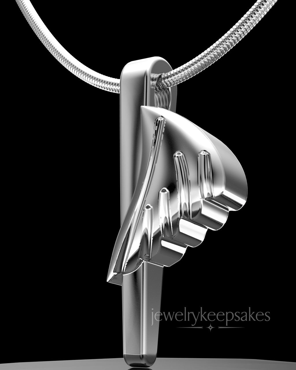Sterling Silver Grace Permanently Sealed Waterproof Cremation Pendant