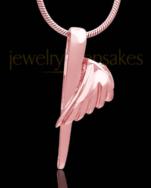 Rose Gold Grace Cremation Urn Pendant