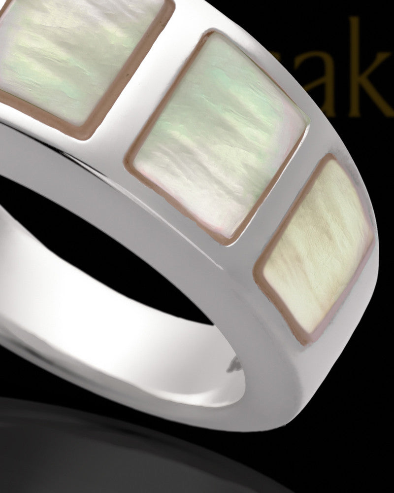 Men's Calming Sterling Silver Ring For Ashes